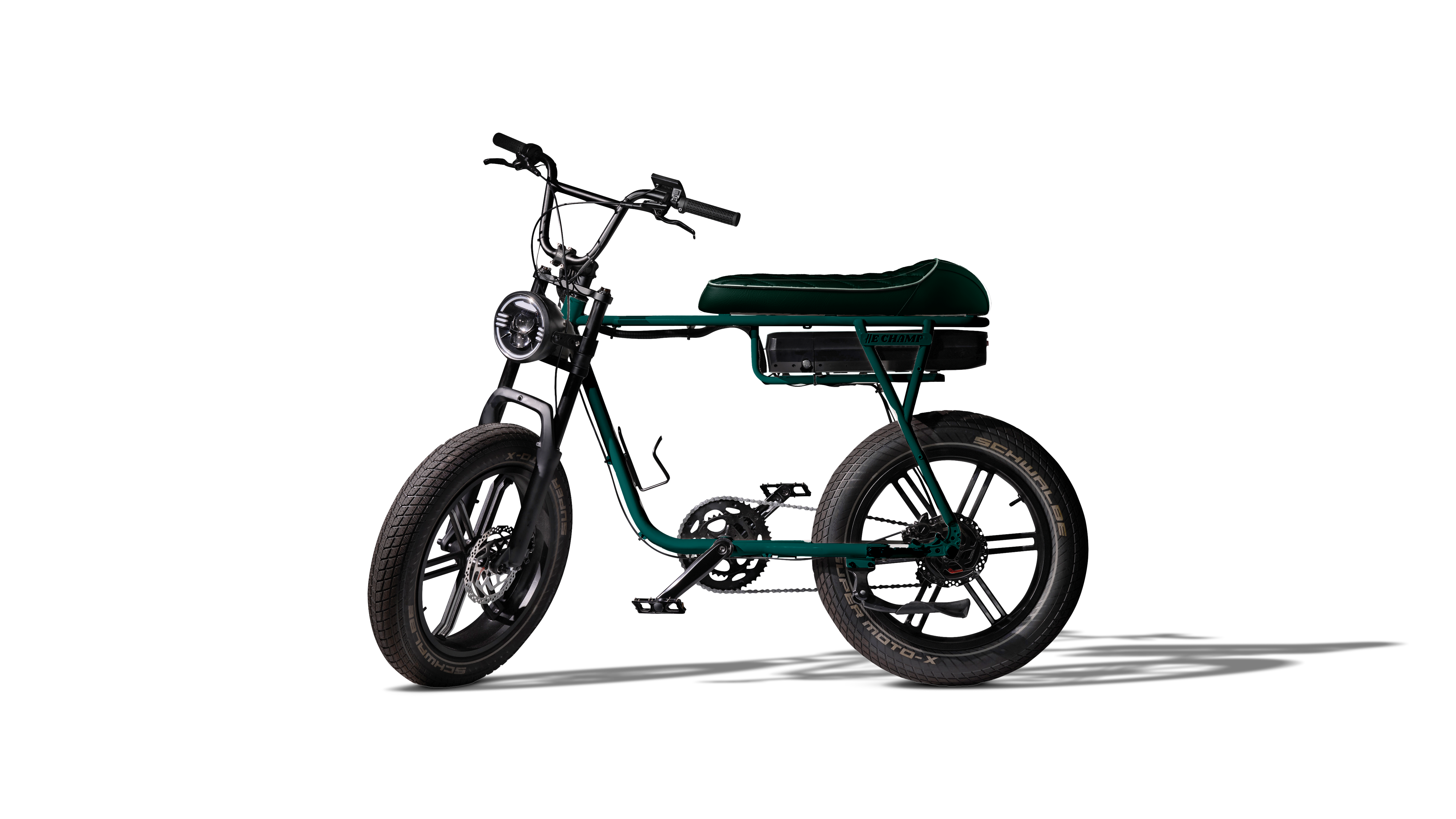 British Racing Green Electric Bike